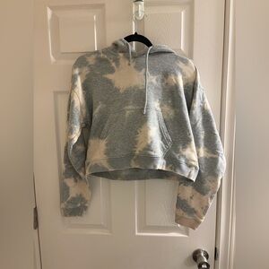 XXS Oversized Cropped Tie Dye Hoodie - TNA